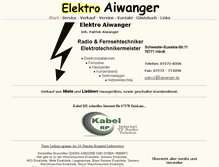 Tablet Screenshot of aiwanger.de